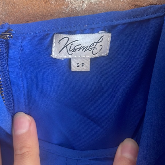 Blue solid dress - Picture 5 of 5